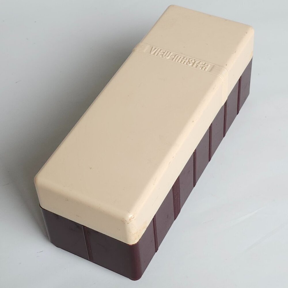 Vintage Maroon View-Master Collector's Case, Reel Store Viewer Sawyer's 60s 70s